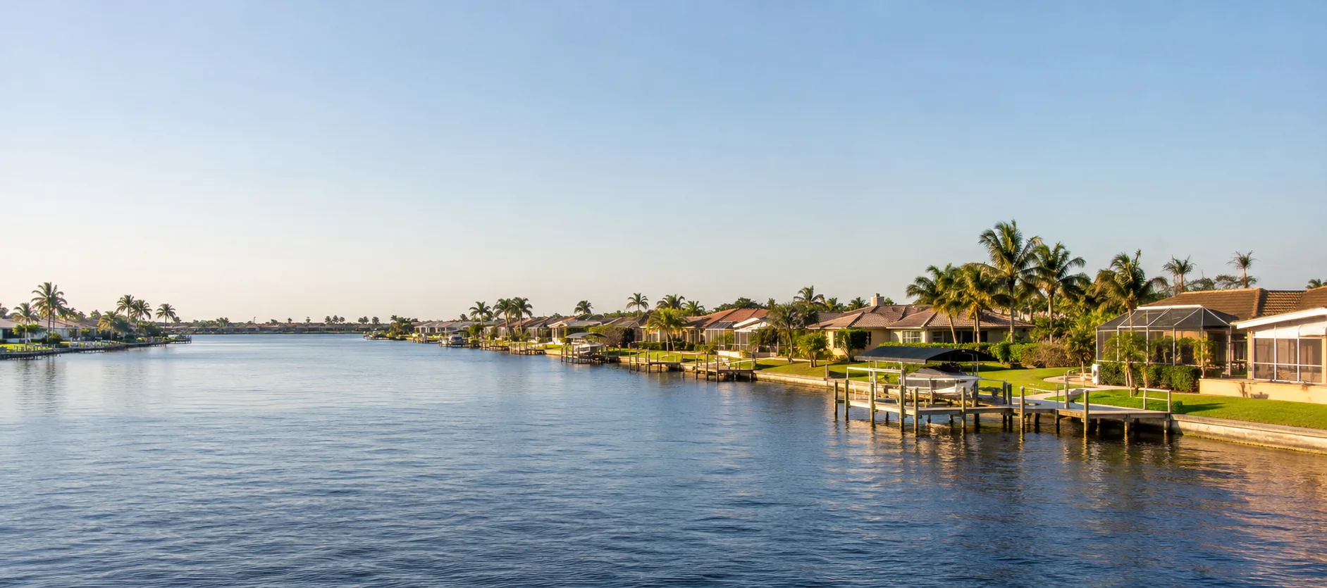 Cape Coral waterfront canal neighborhood
