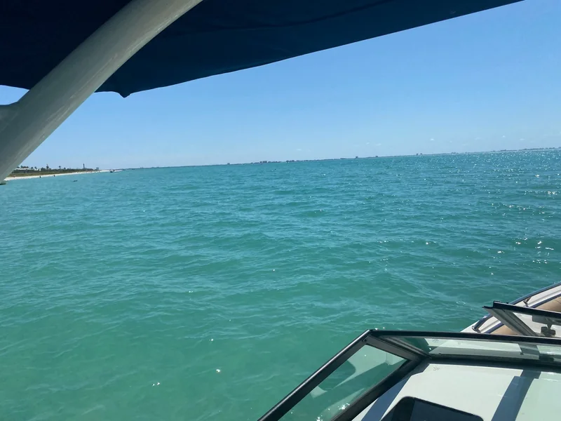 View of the Gulf from a boat near Sanibel