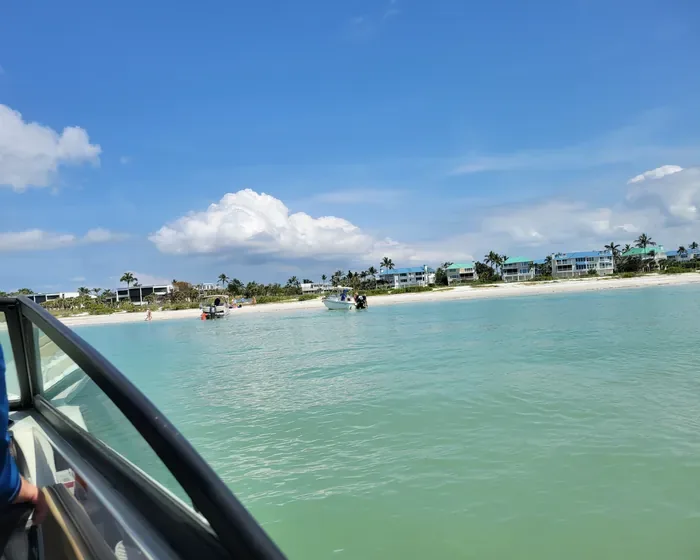 Approaching a Southwest Florida beach by boat