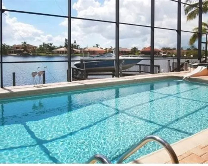 Four Mile Cove canal and pool view